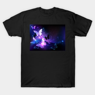 Background with Night Butterflies T-Shirt